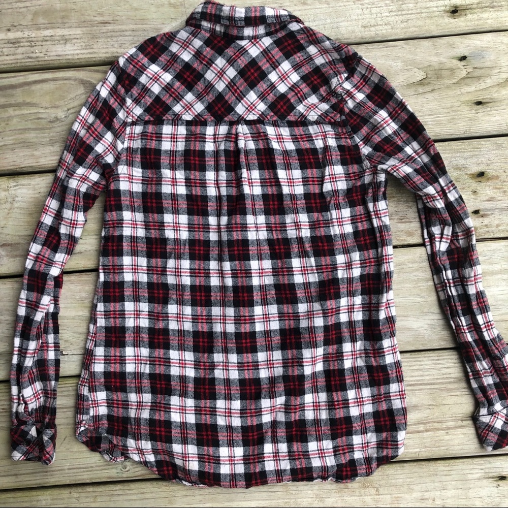 Bajee Collection Red & Black Button Up Flannel - Picture 2 of 7